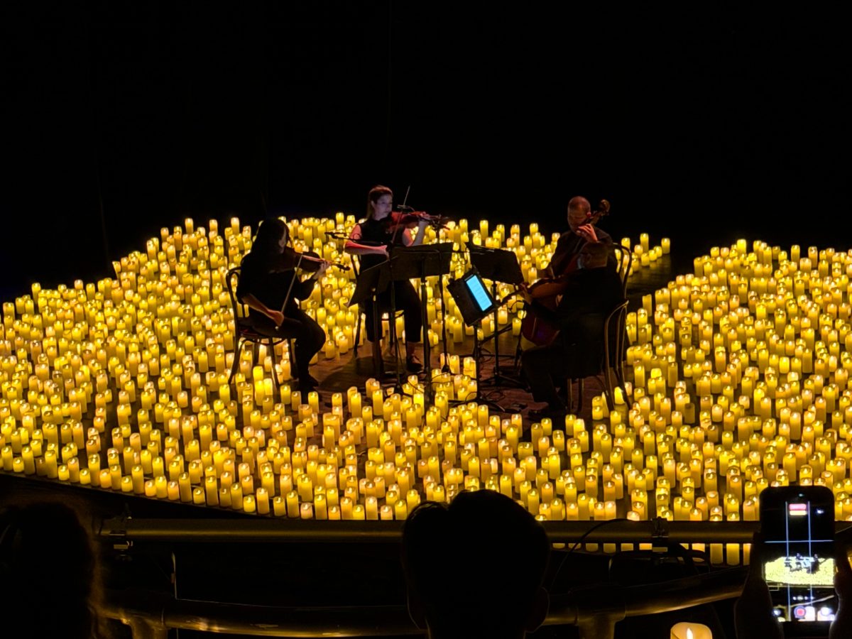 Candlelight string quartet concert outing